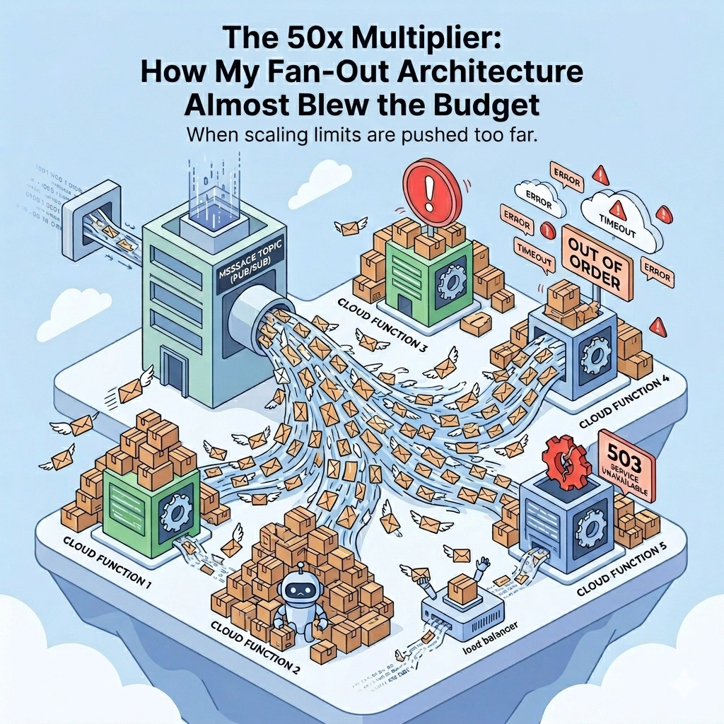 The 50x Multiplier: How My Fan-Out Architecture Almost Blew the Budget